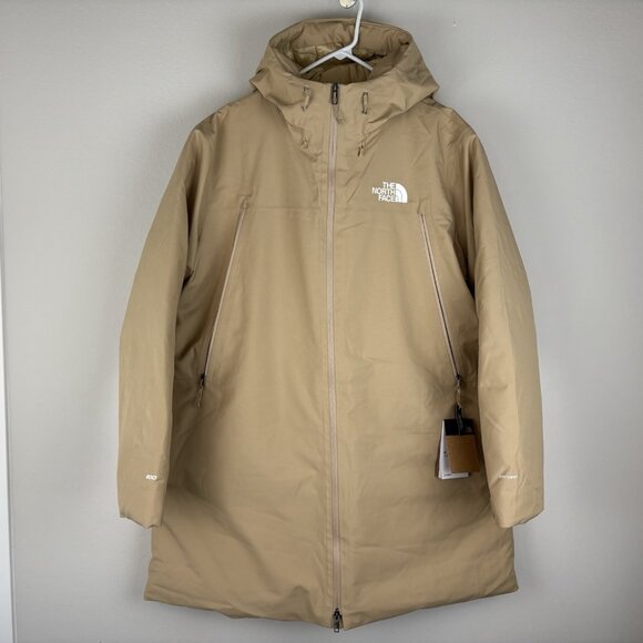 The North Face Mountain Range Down Parka Coat Khaki Stone Sz XXL NWT $400 - Picture 4 of 16